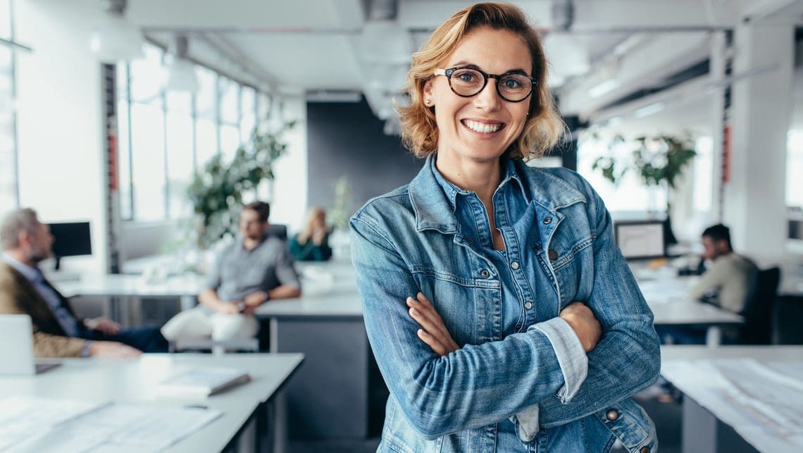 woman in office