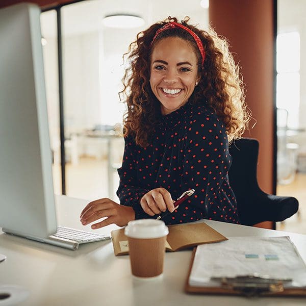 Businesswoman at Computer