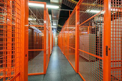 Data center with security cages