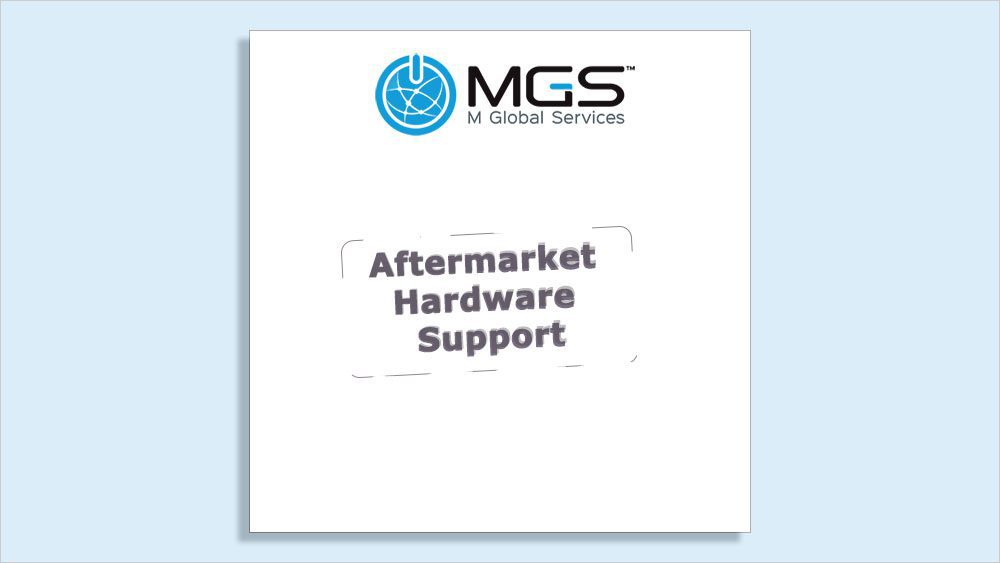Aftermarket Hardware Support stamped onto notepad with M Global logo