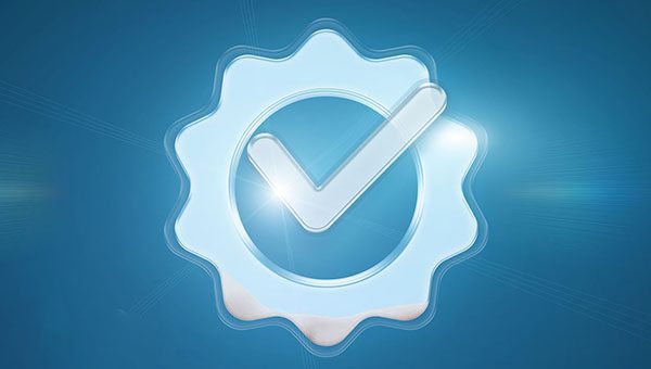 Service icon with checkmark